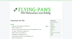 Desktop Screenshot of flying-paws.ch